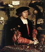 HOLBEIN, Hans the Younger Portrait of the Merchant Georg Gisze sg oil painting on canvas